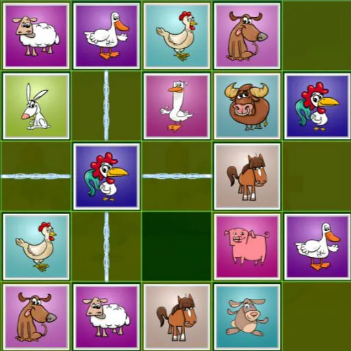 Farm Animals Matching Puzzles