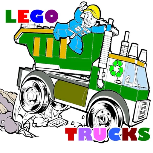 Lego Trucks Coloring