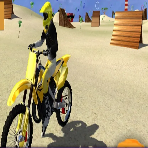 motor cycle beach stunt